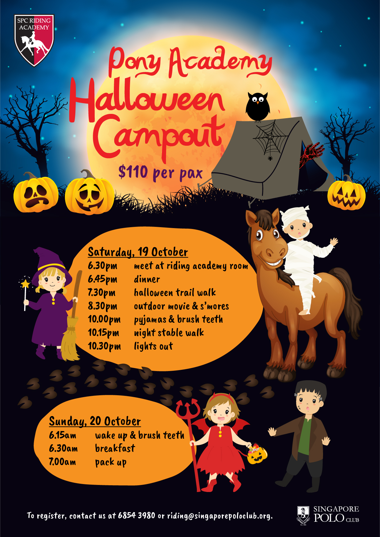 Pony Academy Halloween Campout